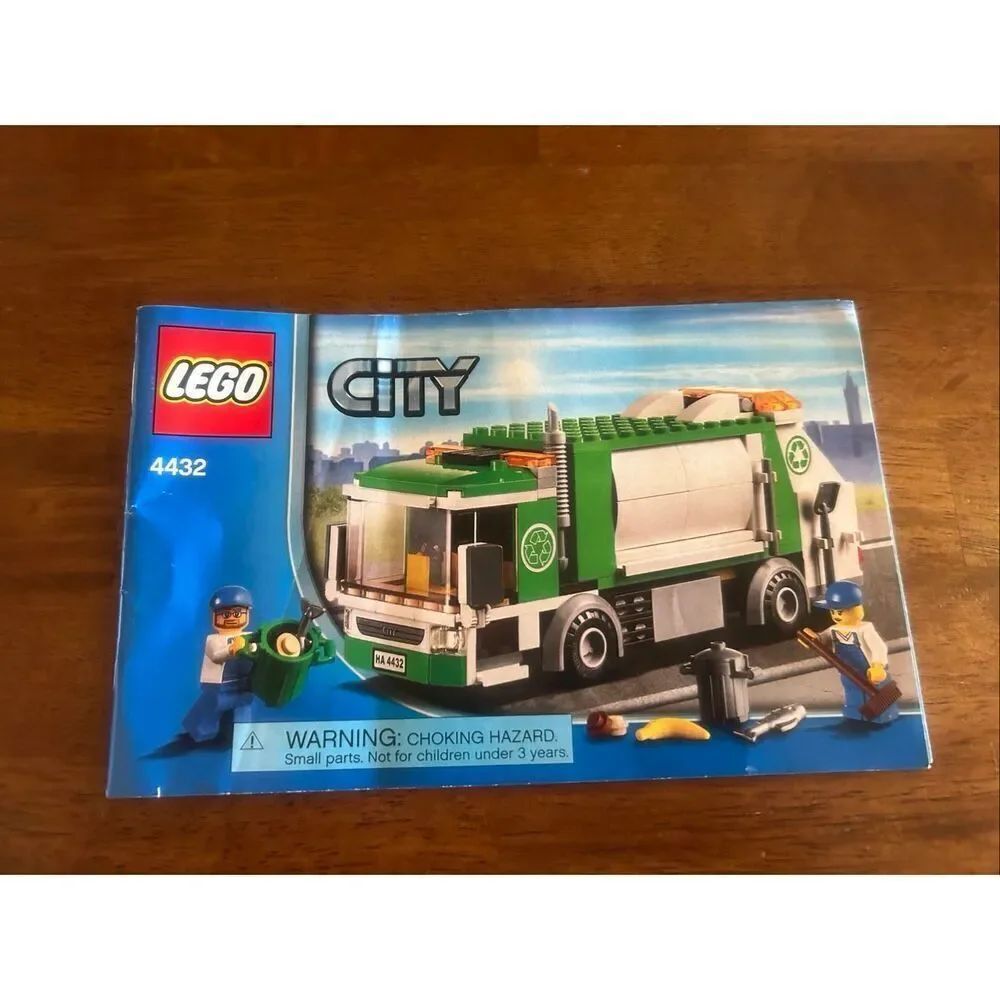 Lego City Town Garbage Truck #4432 Instruction Manual ONLY (6055)